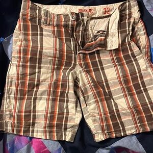 Mossimo Supply Co. Brown and Orange Cargo Shorts